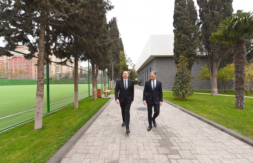 Prezident İlham Əliyev cüdo üzrə milli komandalar üçün Təlim-Məşq Mərkəzində yaradılan şəraitlə tanış olub